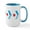 White/Blue Inside, variant on CafePress - Arrow Chicago Flag Mugs - 15 oz Ceramic Large White Novelty Mug
