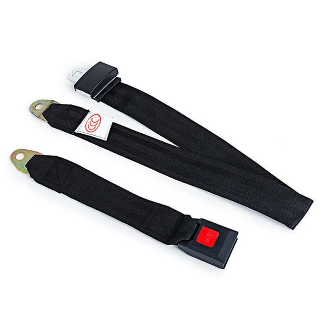 CARTTOU Car Auto Bus Seat Safety Belt Lap 2 Point Adjustable Retractable Universal Seatbelt