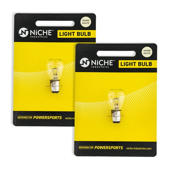 Niche 12080 Headlight Bulb for Yamaha Blaster 200 46B-84314 ATV 2 Pack 519-CBL2246B