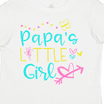 thumbnail image 4 of Inktastic Papa's Little Girl with Hearts Flower and Butterfly Girls Toddler T-Shirt, 4 of 5