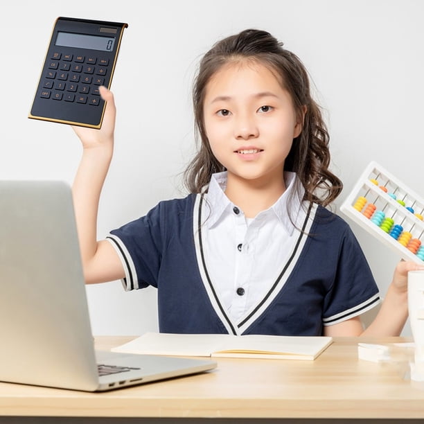 onlyliua para Interior/Exterior Calculadora de Batería Calculadora Portátil de 12 Dígitos con Botones Grandes para Estudio, Negociaciones y Uso En La Oficina