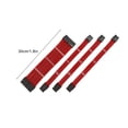 thumbnail image 4 of Cateissary Cable de alimentación de extensión Conectores con funda Nylon Conveniente Útil Juego de cables resistentes al desgaste Kit de Cables de computadora Rojo, 4 of 6