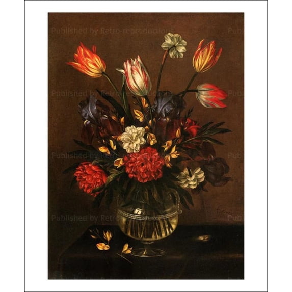 A Vase of Tulips, Antonio Ponce