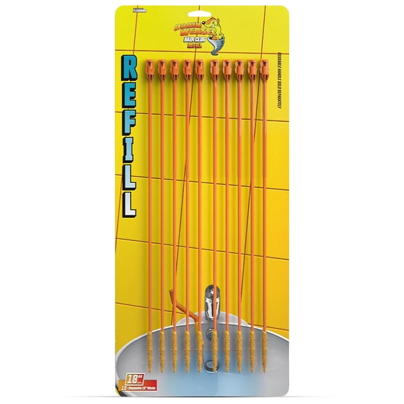 Paquete de 10 recambios Drain Weasel para eliminar obstrucciones de pelo Sink Snake