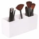 thumbnail image 3 of Three Compartment Acrylic Makeup Brush Holder Organizer for Eyebrow Pencil, Lipstick & Office Supplies – Desktop Storage Box –, 3 of 5