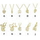 thumbnail image 4 of Qarigey Collar con letra mayúscula que reemplaza el colgante elegante antioxidante electrochapado suéter colgante joyería regalo de cumpleaños Ropa, zapatos y accesorios Miscelánea Tipo G Qarigey AP014974-07, 4 of 5