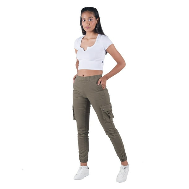 Pantalon Jogger Cargo Pantalon Cargo De Gabardina Mujer Joggers