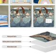 thumbnail image 4 of Yayeee Foldable Storage Basket for Shelves with Handles Set of 2 Waterproof Cloth Bins, Tree in The Mountains, 4 of 7