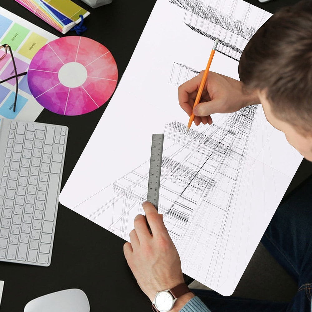 5 Sheets A4 Art Drawing Sketch Book Blank Notebook Rectangle White 295x210x5.5mm for DIY