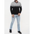 thumbnail image 1 of Men's Sweater Black & Grey, 1 of 5
