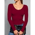 thumbnail image 4 of Set 2 Blusas Mujer Manga Larga Interior Térmico Invierno Dama UNITALLA, 4 of 9