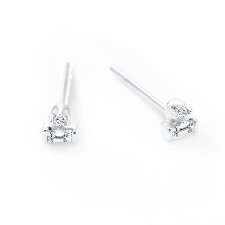 Unique Moments Lab Grown Diamond Accents Stud Earrings for Women|Sterling Silver Jewelry | Gift for Women Men