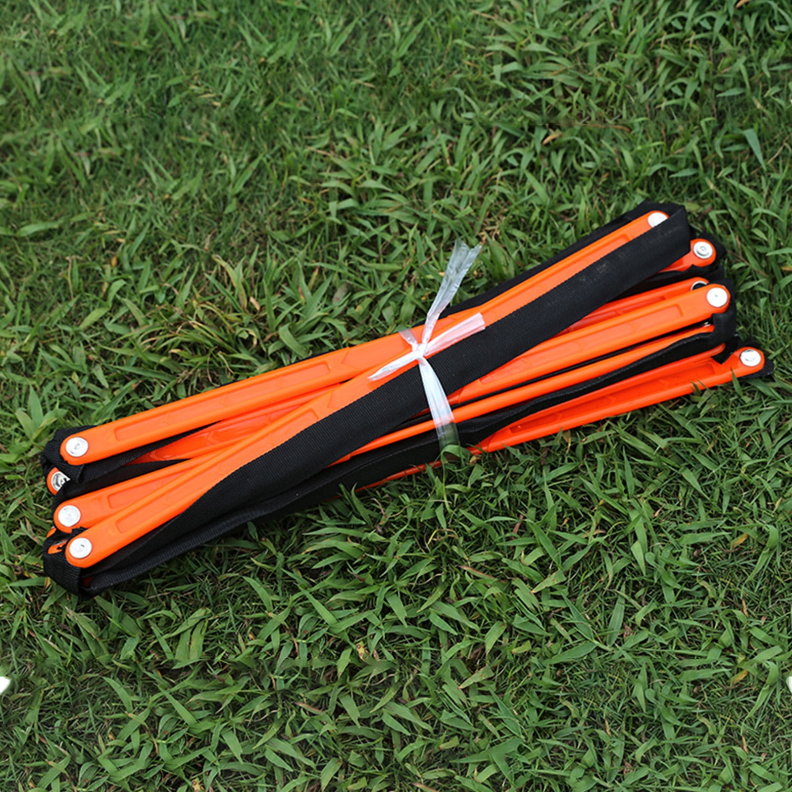 Adjustable Speed Agility Ladder with Rungs for Football Basketball Training, Portable Fitness Equipment Indoor Outdoor