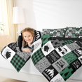 thumbnail image 4 of Homewish Camper Car Rv Bedding Comforter Set,Outdoor Camping Adventure Twin Comforter Sets,Green Gray Black Bedding Set For Children,Breathable Home Decor Reversible,2pcs, 4 of 8