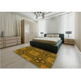 thumbnail image 5 of Ahgly Company Machine Washable Indoor Square Transitional Red Brown Area Rugs, 7' Square, 5 of 7