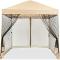 thumbnail image 6 of Studyset 10x10ft Easy Pop-Up Canopy, Pop Up Commercial Pop-Up Gazebo Tent, Waterproof Outdoor Screen Tent with Mesh Mosquito Netting Side Walls for Parties, Camping, Garden, Outdoor, 6 of 6