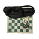 thumbnail image 3 of Juego de ajedrez portátil, tablero de ajedrez enrollable, con bolsa de almacenamiento de viaje, juego de ajedrez, M, 3 of 9