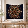 thumbnail image 5 of Ornate Jewel Mandala in Cosmic Night, Regal Mystical Boho for Boho Decor Lovers, Bohemian Wall Art, Housewarming Gift, Tapestry Wall Hanging for Bedroom, Living Room and Dorm, 5 of 7