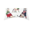 thumbnail image 3 of Five Dogs Wearing Holiday Christmas Sweaters Indoor & Outdoor Accent Throw Pillow, 18" x 18", 3 of 5
