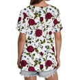 thumbnail image 4 of Youyipin Womens Tops Womens Loose Fit T shirts Short Sleeve Summer Tops Print Casual Workout Yoga Tunic T Shirts Spring Tops For Women 2025, 4 of 5