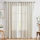 thumbnail image 3 of Cortinas de lino Jinchan, 229 cm de longitud, 2 paneles, color beige, 3 of 9