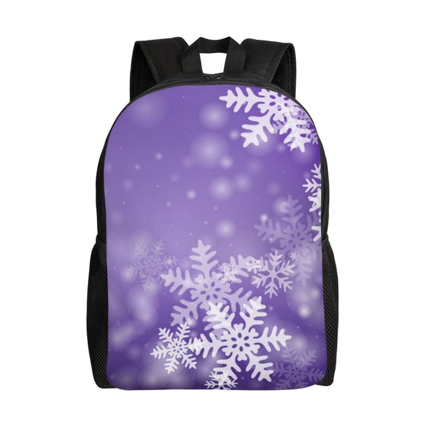 Fotbe Snowflakes Mochila de Viaje para Laptop, Mochila Ejecutiva Delgada y Resistente 15.6"