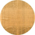 thumbnail image 1 of Ahgly Company Indoor Round Abstract Orange Modern Area Rugs, 4' Round, 1 of 4