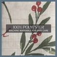 thumbnail image 3 of Fashions Holiday Tree Trimmings Wrinkle Resistant Fabric Tablecloth, Christmas, 60"X84", Oblong, 3 of 5