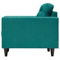 thumbnail image 4 of Modern Contemporary Urban Design Living Room Lounge Club Lobby Armchair and Lovesea and Sofa Set, Fabric, Aqua Blue, 4 of 8