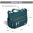 thumbnail image 3 of Bandolera NPBAG para mujer, de nailon impermeable, azul turquesa, 3 of 7