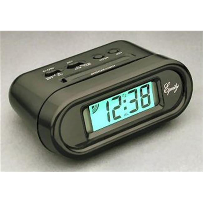 Equity 31003P BLK LCD Snooze Alarm Clock Black Walmart Canada