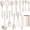 Khaki, variant on Walchoice 14 Pcs Cooking Utensils Set with Holder, Heat Resistant Silicone Kitchen Cookware Utensils Set, Kitchen Cooking Tools Includes Spatula Spoon Turner Whisk Tong, Dishwasher safe, Red