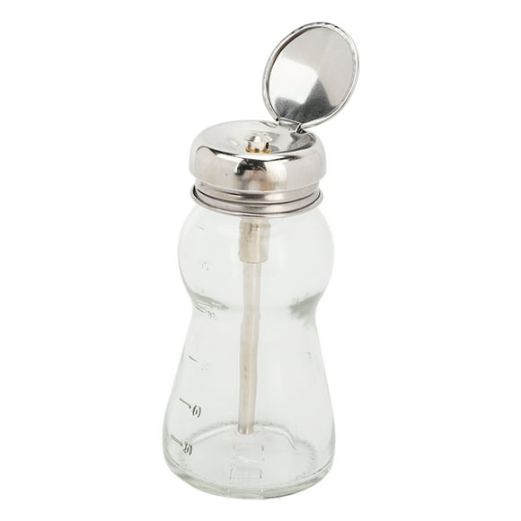 Botella con bomba para quitar esmalte de uñas, bomba para quitar esmalte de uñas, bomba para quitar esmalte de uñas, botella de vidrio para quitar esmalte de uñas, elegante y moderna