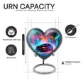thumbnail image 2 of Yatskia Colorful Lightning Car Mini Memorial Keepsake Urns for Human Ashes Adult Men and Women, Little Cremation Keepsake Urn for Ashes Adult Male, (Heart Pack of 1, 3 Inch), 2 of 8