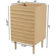thumbnail image 5 of JONATHAN Y Aubert 20 in. W x 18 in. D x 33 in. H, Thick Linear Slat 2-Shelf, Bath Vanity Cabinet ONLY, Oak, VAN1000A, 5 of 7