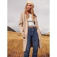 thumbnail image 3 of ANRABESS Cardigan en Tricot à devant Ouvert pour Femmes, Manches Longues, Col à Revers, Décontracté, Uni, Élégant, Veste Chandail, 3 of 7
