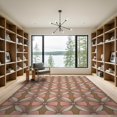 thumbnail image 2 of ODIKA Scroll Knot Dainty Delicate Border Trellis Scattered Coquette Ribbon Refined for Dining Room, Basement, Large Office, Non-Slip Chair-Friendly, 2 of 7