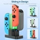 thumbnail image 2 of Base de carga para Joy-Cons de Nintendo Switch, estación de carga con cable de carga USB tipo C, 2 of 7