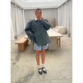 thumbnail image 2 of Chaqueta elegante de manga larga para mujer, abrigo holgado con hebilla oculta y solapa lisa, ropa de calle alta para oficina, novedad de 2024, 2 of 5
