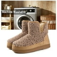 thumbnail image 3 of Ravelier Women's Fuzzy Fleece House Bootie Ladies' Memory Foam Slipper with Rubber Sole, 3 of 6