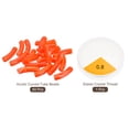 thumbnail image 3 of Unique Bargains 60Pack Acrylic Tube Beads for Bracelets Making with Elastic Thread Orange Yellow, 3 of 7