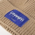 thumbnail image 3 of Hats for Women/Men Autumn And Winter Three-pin Ladies Cold Hat Fashion Black Outdoor Warm Warm Warm Warm Wool Hat Men's Simple Knitted Hat White, 3 of 6