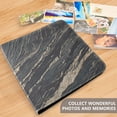 thumbnail image 5 of Leather Cover Photo Album 80 Pockets 4x6 Photos Bookshelf Picture Album Elegant Black Marble, 5 of 9