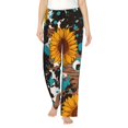 thumbnail image 1 of Bingfone Vintage Sunflowes Pattern Pajamas for Women,Pajama Pants with Pockets-Small, 1 of 6