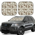 thumbnail image 1 of Vsdgher Cotton Tree Print Car Windshield Sun Shade, Reflective Sunshade Window Sunshade Sun Visor Protector Fit for Cars,Trucks,SUVs-Small, 1 of 6