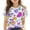 Purple-1, variant on Virmaxy Boys Girls Cute Printed Shirt Kids Baby Short Sleeve Round Neck Tops Summer Loose Trend Pullover Shirt Beige 110
