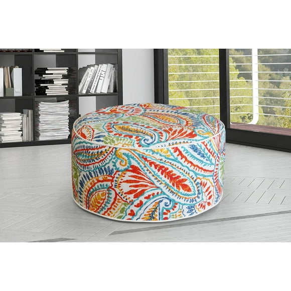 Pouf Gonflable - Feuille Rouge Viola