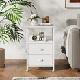 thumbnail image 5 of Satifur Nightstand with Drawers & Shelf Bedside End Table for Bedroom,White, 5 of 8