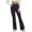 Purple, variant on EQWLJWE Yoga Pants For Women Women's Casual Slim High Elastic Waist Solid Color Sports Yoga Flare Pants