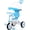 Blue, variant on EOTVIA Tricycle for Kids, Toddler Tricycle with Light and Music, Kids Trike Beginner Tricycle with Removable Canopy, Baby Bike with Adjustable Push Handle, Toddler Bike for 1-4 Years Old Girls Boys